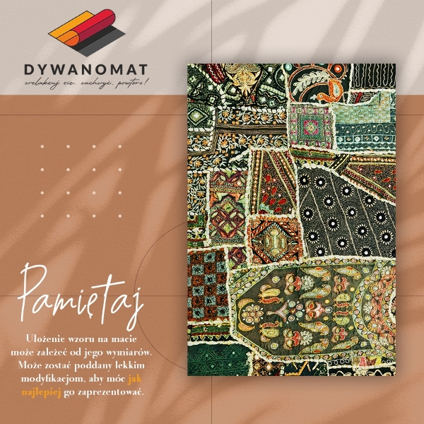 Mosható futószőnyeg Patchwork török ​​stílusban