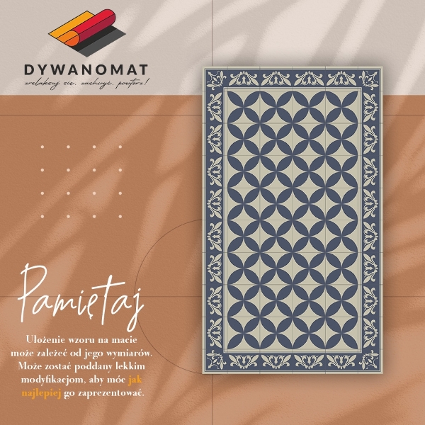 Mosható futószőnyeg Azulejos mintázat