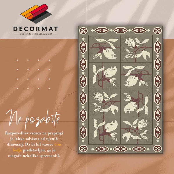 Mosható futószőnyeg Magnolia csempe