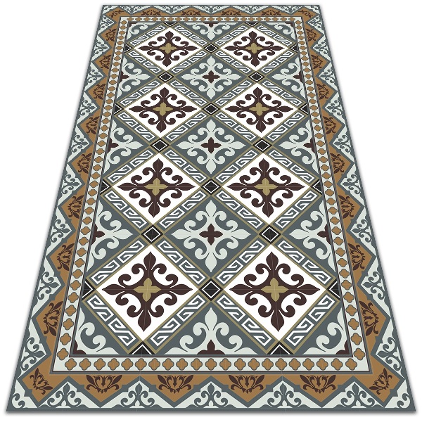 Vinil szőnyeg Geometriai virágok