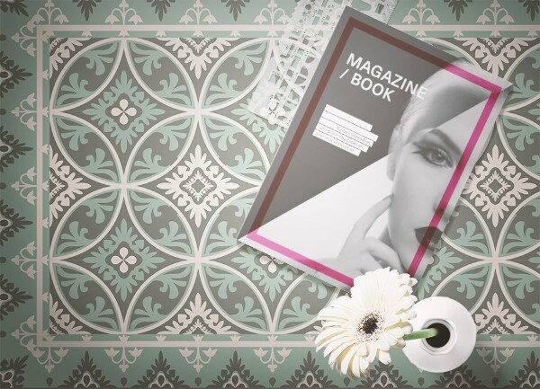 Pvc futószőnyeg Retro kerékmintázat