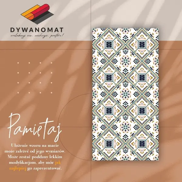 Mosható futószőnyeg Geometriai mintázat
