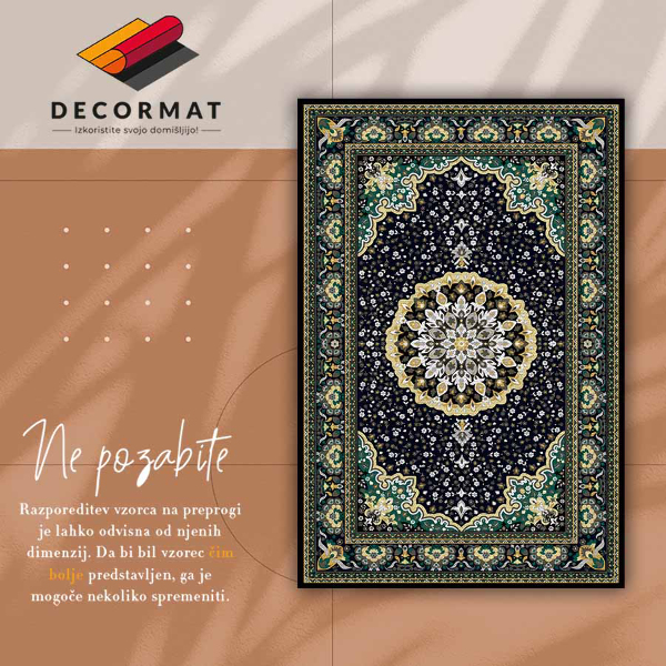 Mosható futószőnyeg Arany mandala