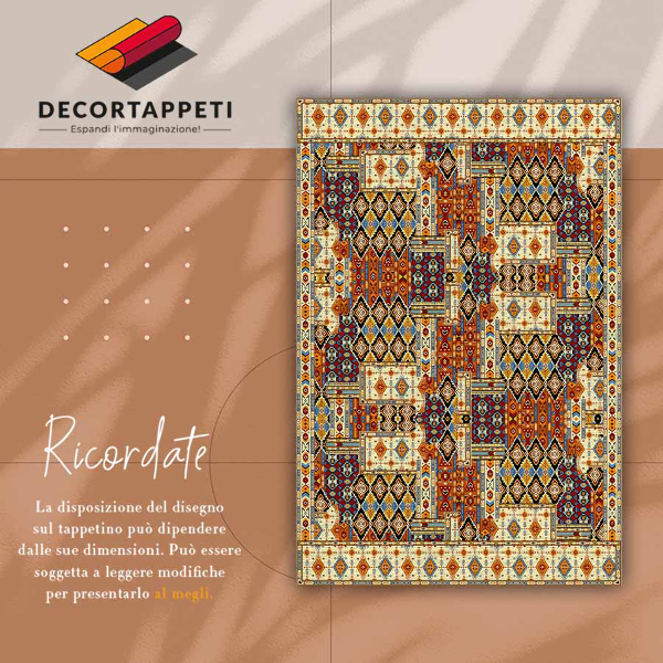 Mosható futószőnyeg Geometriai patchwork