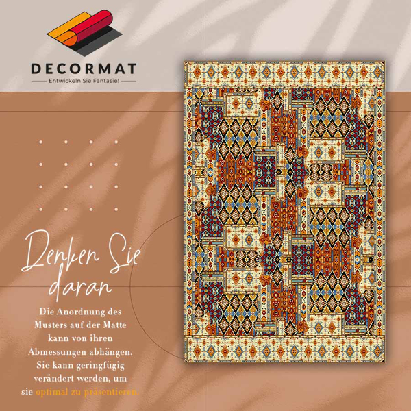 Mosható futószőnyeg Geometriai patchwork