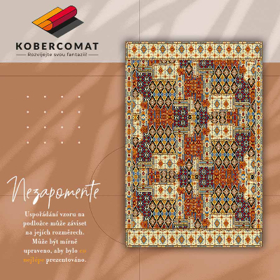 Mosható futószőnyeg Geometriai patchwork