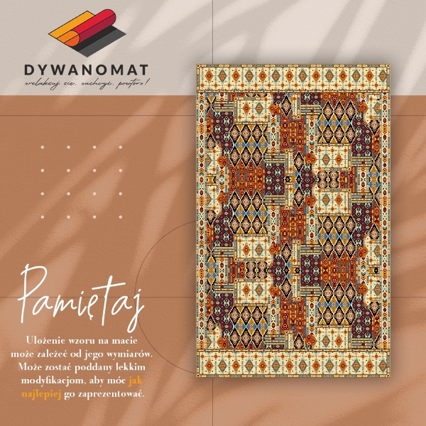 Mosható futószőnyeg Geometriai patchwork