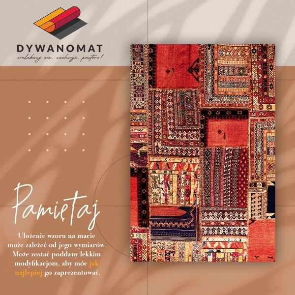 Mosható futószőnyeg Patchwork absztrakció