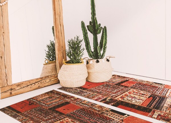 Mosható futószőnyeg Patchwork absztrakció