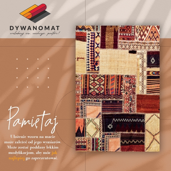 Mosható futószőnyeg Absztrakt patchwork