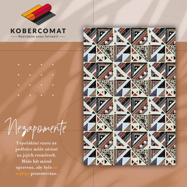 Mosható futószőnyeg Geometriai mozaik