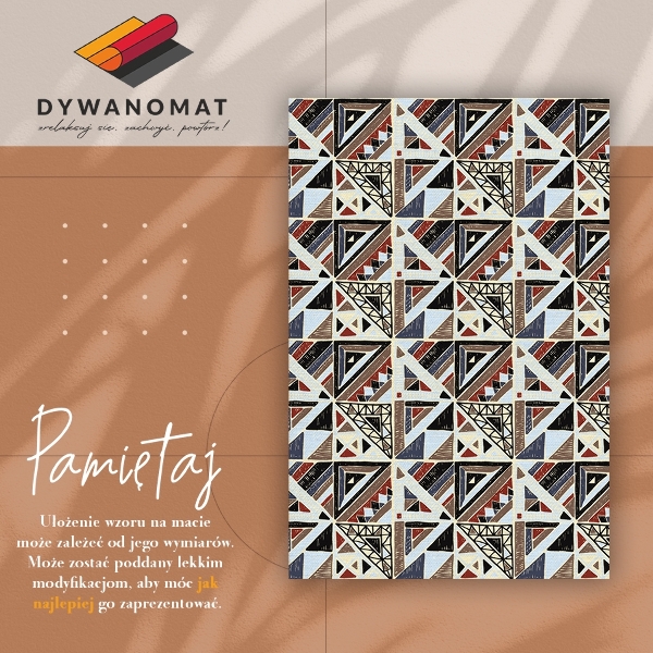 Mosható futószőnyeg Geometriai mozaik