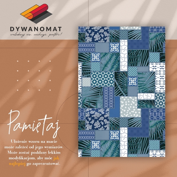 Vinil szőnyeg Trópusi patchwork