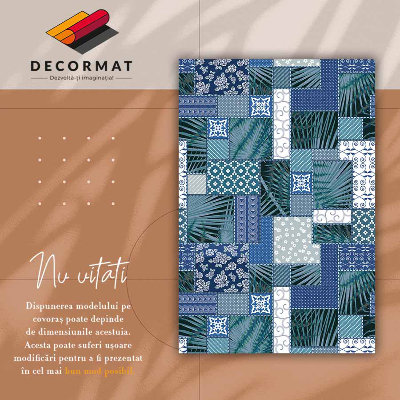 Vinil szőnyeg Trópusi patchwork