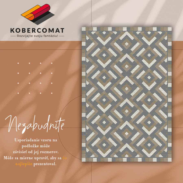 Műanyag szőnyeg Aztec geometria