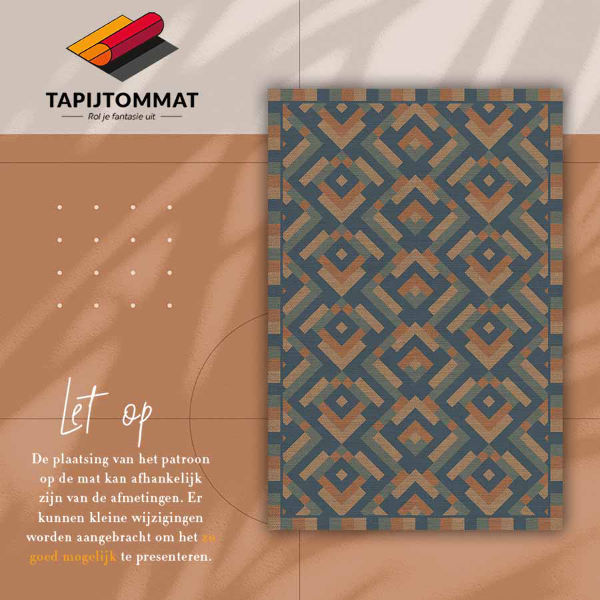Műanyag szőnyeg Aztec geometria