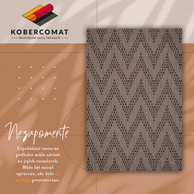 Műanyag szőnyeg Herringbone zigzag