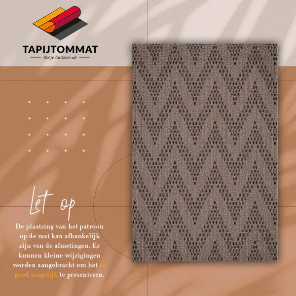 Műanyag szőnyeg Herringbone zigzag
