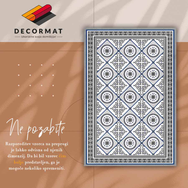 Műanyag szőnyeg Geometriai romák