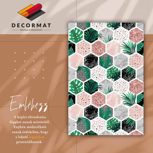 Pvc szőnyeg Trópusi hexagonok