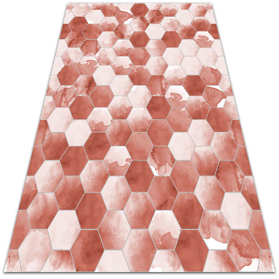 Pvc szőnyeg Akvarell hexagonok