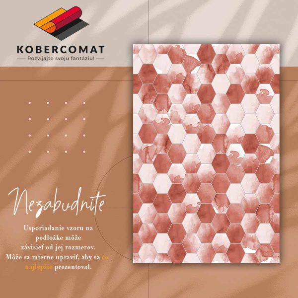 Pvc szőnyeg Akvarell hexagonok