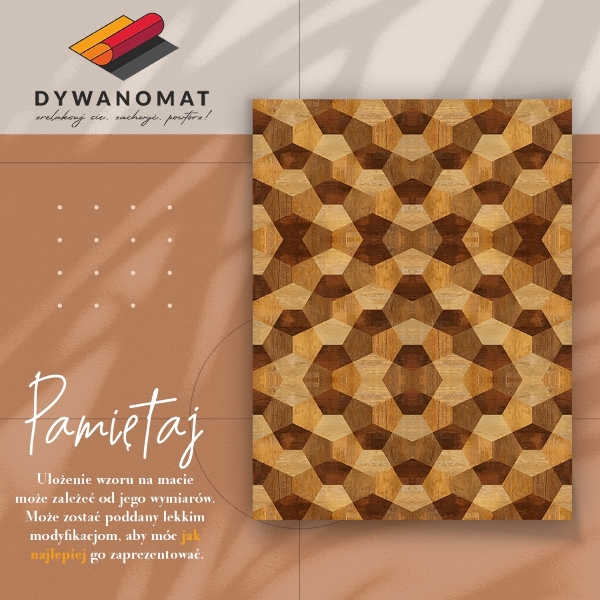 Pvc szőnyeg Parketta geometria