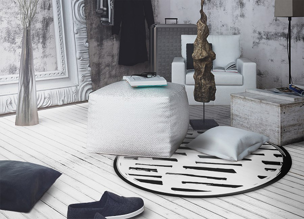 Tapis en vinyle rond Brosser