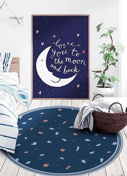 Tapis vinyle rond Cultures abstraites