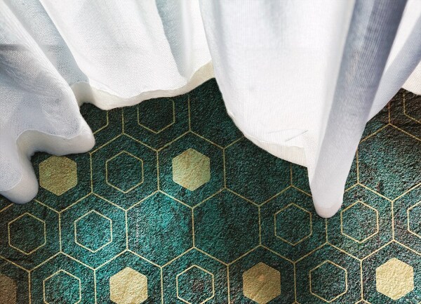 Mosható futószőnyeg Hexagonális mintázat