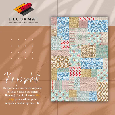 Vinil szőnyeg Patchwork különböző darabok