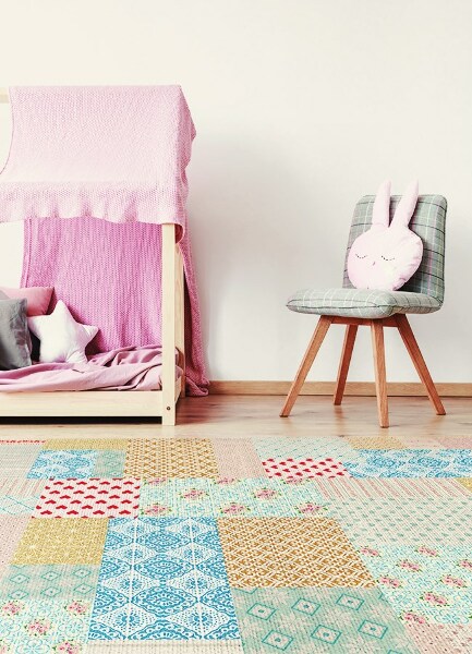 Vinil szőnyeg Patchwork különböző darabok