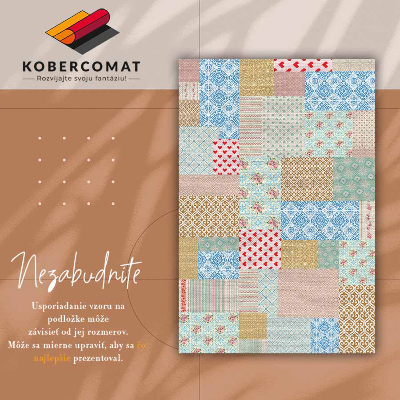 Vinil szőnyeg Patchwork különböző darabok