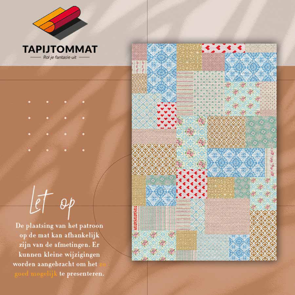Vinil szőnyeg Patchwork különböző darabok