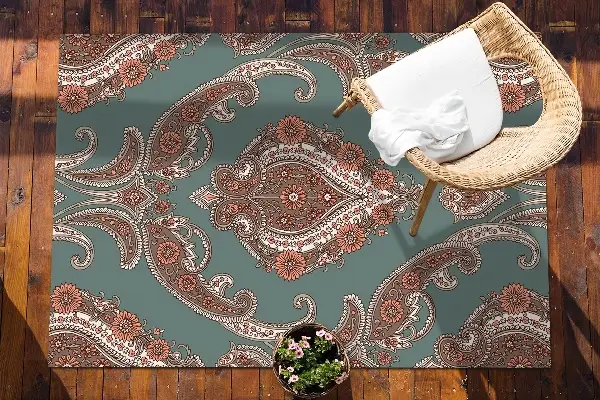 Kültéri szőnyeg teraszra Paisley vintage
