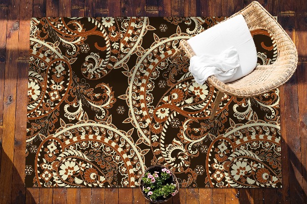 Kültéri szőnyeg Paisley retro