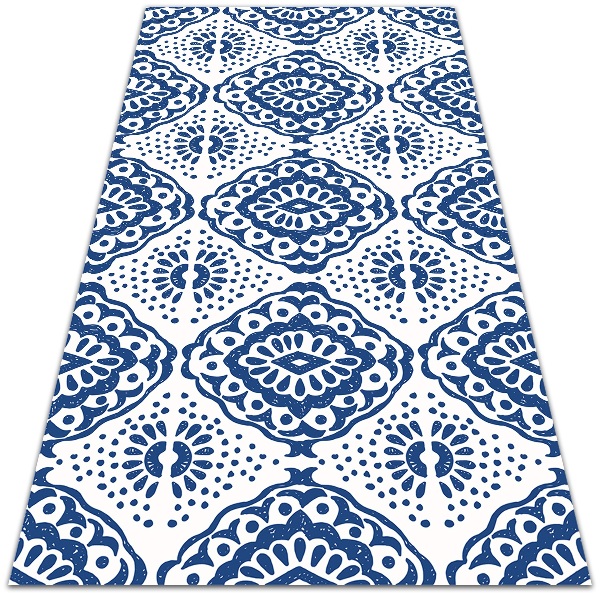 Kültéri szőnyeg Kék minták