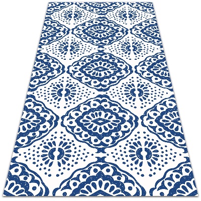 Kültéri szőnyeg Kék minták