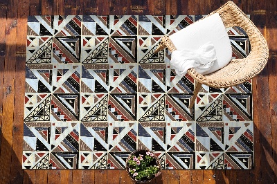 Kültéri szőnyeg teraszra Geometriai mozaik
