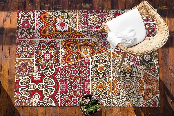 Kültéri szőnyeg Etnikai patchwork