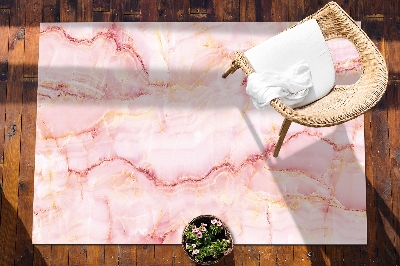 Kültéri szőnyeg Rózsaszín márvány