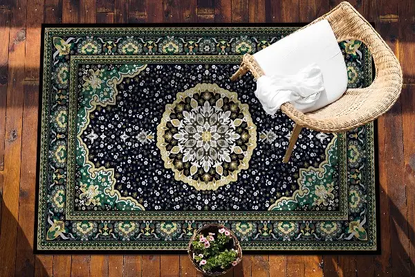 Kültéri szőnyeg teraszra Arany mandala