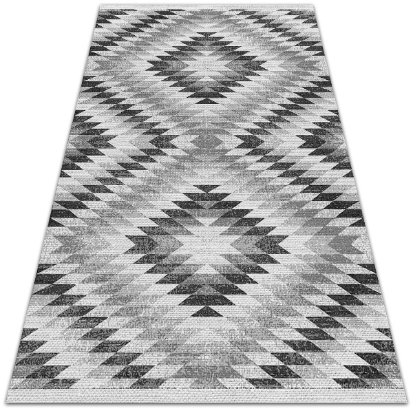 Kültéri szőnyeg Szürke geometriai mintázat