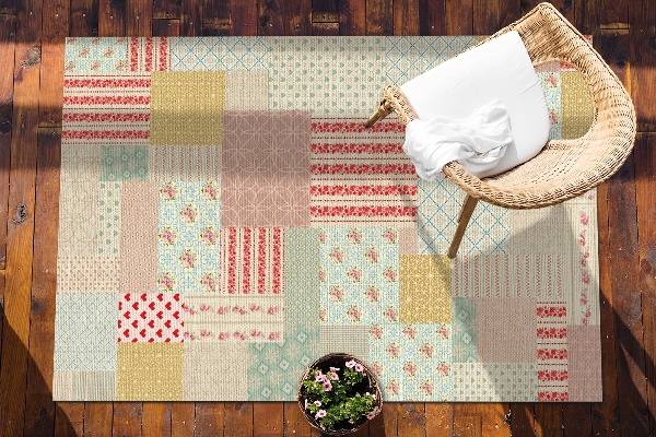 Kültéri szőnyeg Patchwork