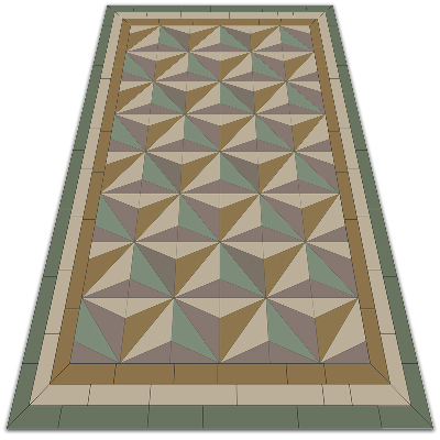 Kültéri szőnyeg 3D háromszögek