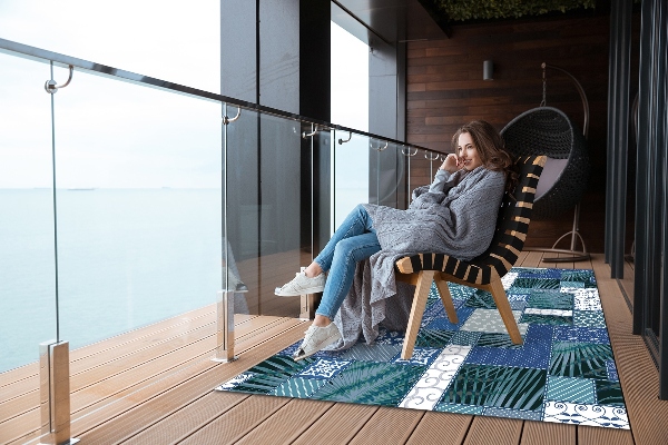 Kültéri szőnyeg Trópusi patchwork