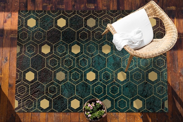 Kültéri szőnyeg Hexagonális mintázat
