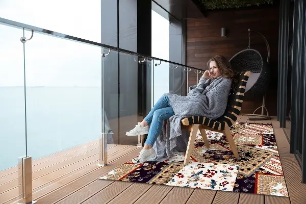 Kültéri szőnyeg teraszra Kaotikus patchwork