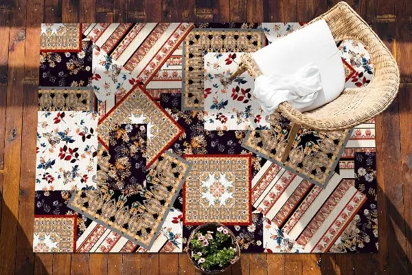 Kültéri szőnyeg teraszra Kaotikus patchwork