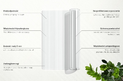 Puha üveg asztalhoz